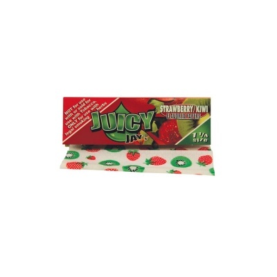 Pacote de folhas para enrolar tabaco Juicy Jay's sabor Morango e Kiwi