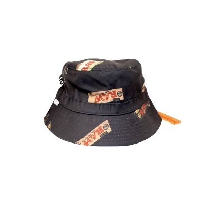 RAW BUCKET HAT BLACK