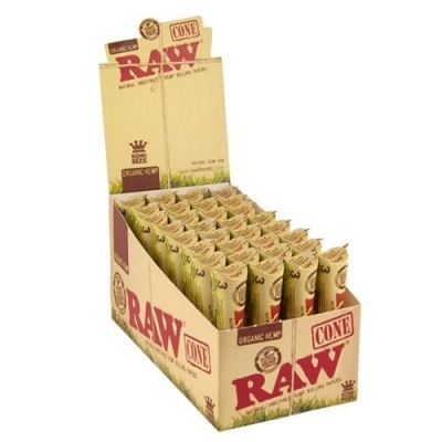 RAW CONES ORGANIC KING SIZE - 96 unidades (Caixa)