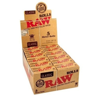 RAW CLASSIC KING SIZE ROLO 5 metros (Caixa)