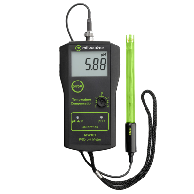 MILWAUKEE PH MEDIDOR + SONDA (MW101) PORTATIL