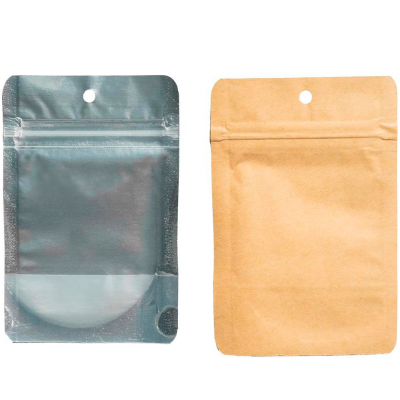 Kraft Anti-Odor Zip Bags (Pack 50un)