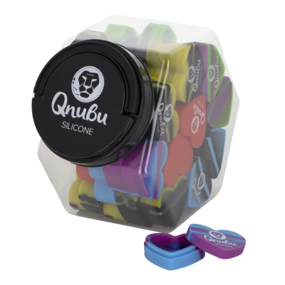 Qnubu Silicone Heart Bottle 18ml (Display XL 50Und)