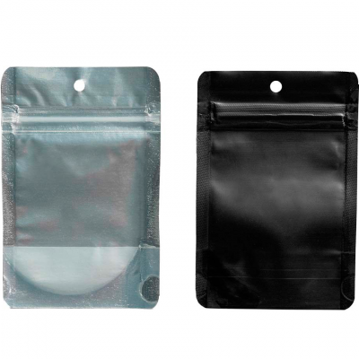 Black Anti-odor Zip Bags (Pack 50pcs)