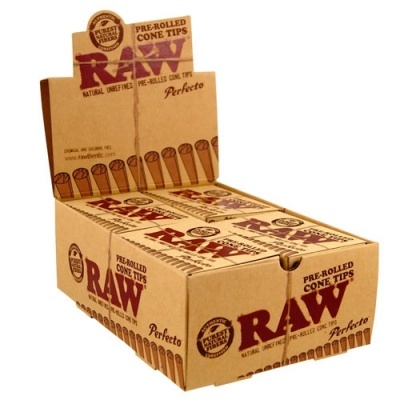 RAW FILTROS PREROLLED CONES PERFECTO (Caixa)