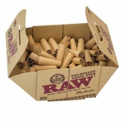 RAW CONES FILTROS PREROLLED 100 unidades (unidade)