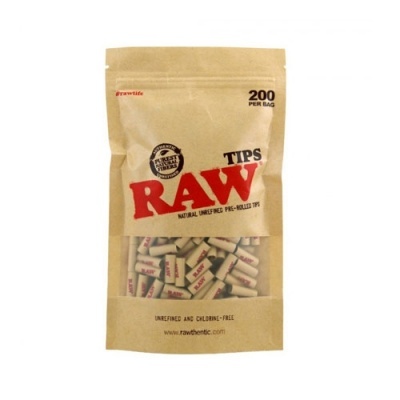 RAW FILTROS PREROLLED BOLSA 200 unidades