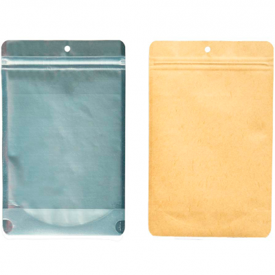 Kraft Anti-Odor Zip Bags (Pack 50un)