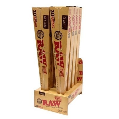 RAW CONES 20 MEDIDAS RAWKET (Caixa)