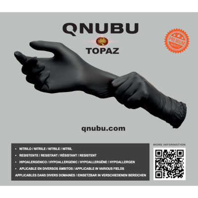 Qnubu Topaz professional nitrile gloves (300 units)