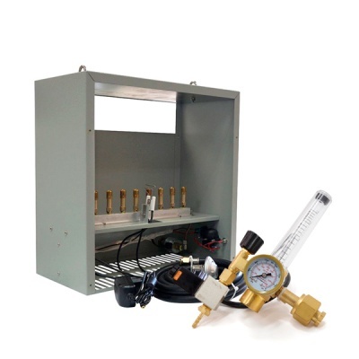 Gerador CO2 Gas Natural 8 Queimadores + Regulador CO2 Kit