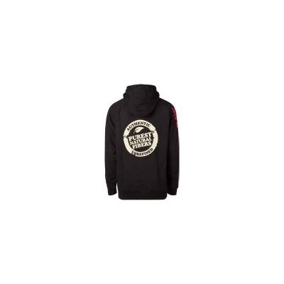 RAW HOODIE BLACK STAMP