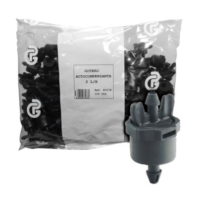Gotejador autocompensador 2L/h