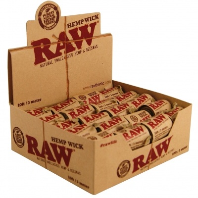 RAW HEMP WICK 3 METROS (Caixa)