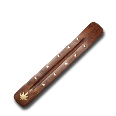 Porta-incenso de madeira