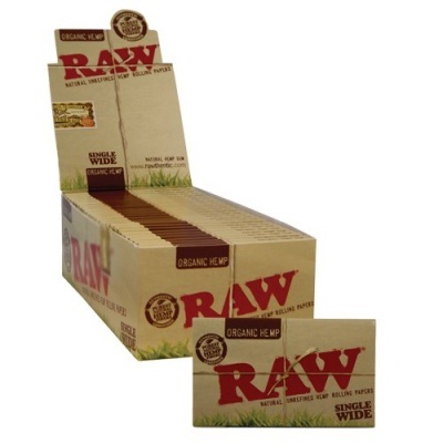 RAW SINGLE WIDE DOUBLE ORGANIC (Caixa)