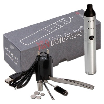 Conjunto completo de cigarro eletrónico com acessórios e caixa cinzenta