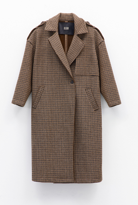 Houndstooth trench coat Houndstooth trench coat
