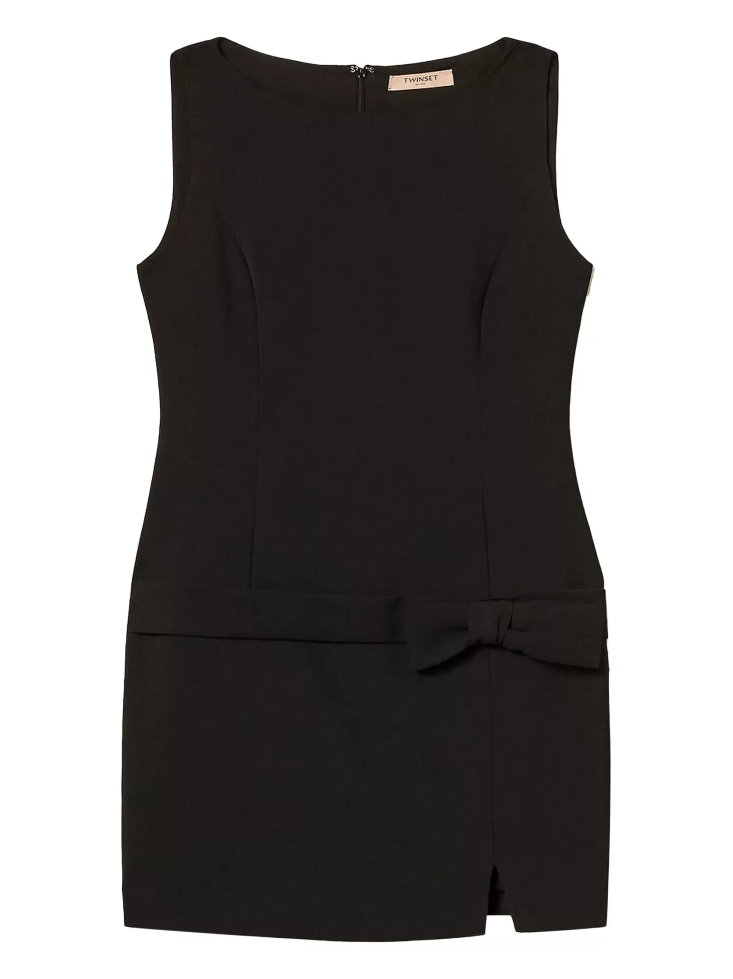 Bow-detail sleeveless mini dress