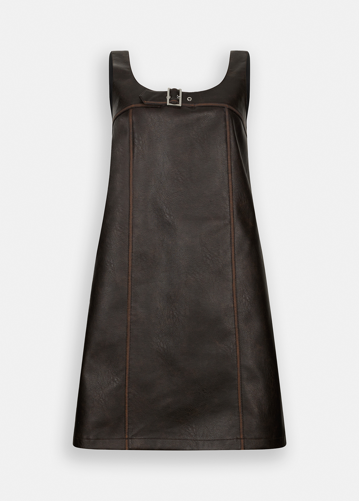 Short coated fabric dress