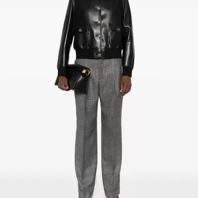 Faux Leather Jacket Black