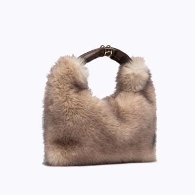Faux Fur Hobo Bag