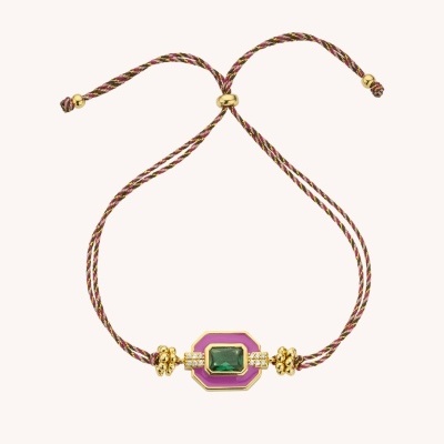 MYA-BAY Fuchsia Arte Deco Bracelet