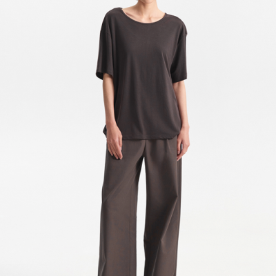 Dark Grey Back-Knot T-Shirt