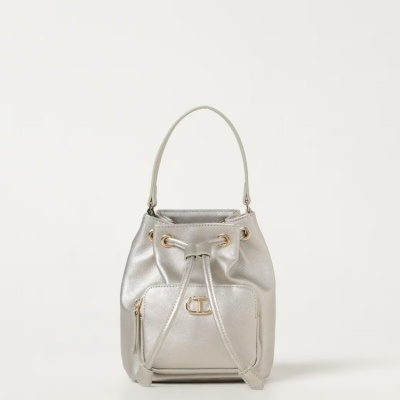 Silver & Gold Mini Bucket Bag