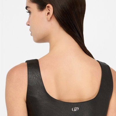 Short coated fabric dress