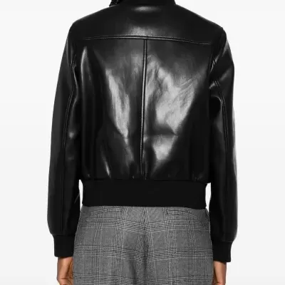 Faux Leather Jacket Black