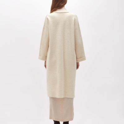 Over Cardigan In Fur Effect Yarn