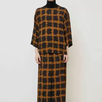 Wide-Leg Printed Trousers Wide-Leg Printed Trousers