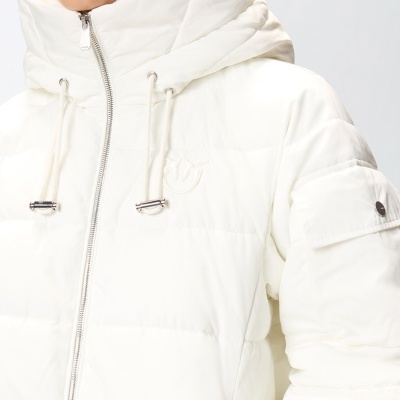 Technical canvas jacket with hood
