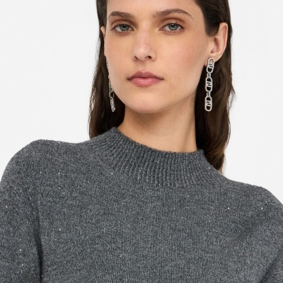 Top with micro-sequins