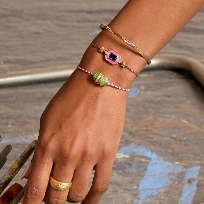 MYA-BAY Fuchsia Arte Deco Bracelet