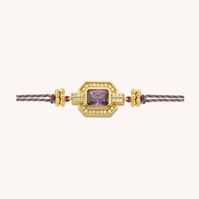 MYA-BAY Amethyste Shiny Art Deco Bracelet