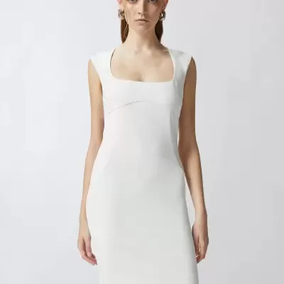 White Longuette Dress