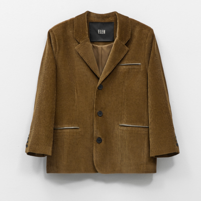 Khaki corduroy blazer