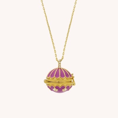 MYA-BAY Fuchsia Protection Necklace