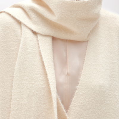 Over Cardigan In Fur Effect Yarn