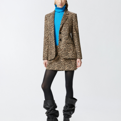 Blazer with Spotted Pattern Blazer with Spotted Pattern