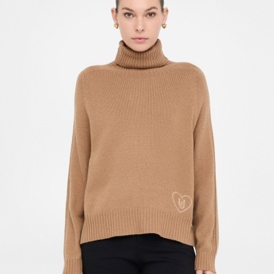 Wool and cashmere turtleneck