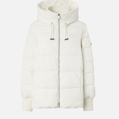 Technical canvas jacket with hood