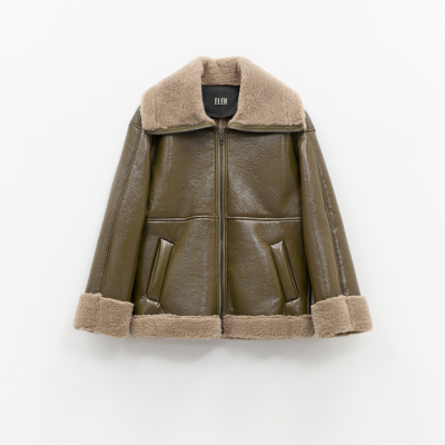 Aviator shearling jacket
