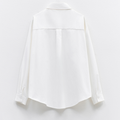 Oversized White Cotton Shirt