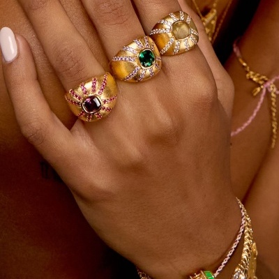 MIA-BAY Green California Ring