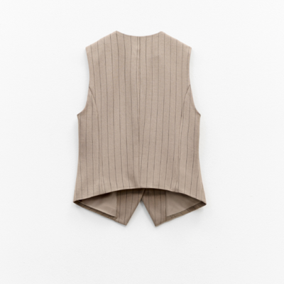 Pinstripe Tailored Vest
