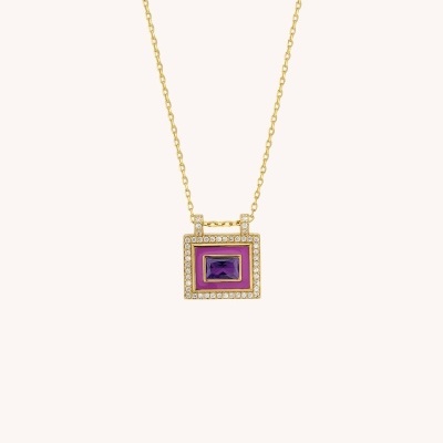 MYA-BAY Fuchsia El Paso Necklace