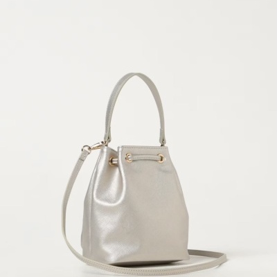 Silver & Gold Mini Bucket Bag